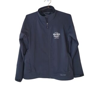 MARMOT Black Hard Rock Hotel Casino Lake Tahoe Soft Shell Jacket Size XL